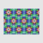 Farbiges Neon Daisy Tissue Paper Seidenpapier (Vorderseite)