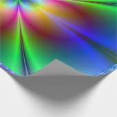 Farbiges Neon Daisy Wrapping Paper Geschenkpapier (Ecke)