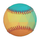 Farbiges Neon-Glas-Muster Baseball (Vorderseite)