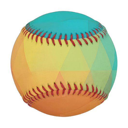 Farbiges Neon-Glas-Muster Baseball (Vorderseite)