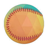 Farbiges Neon-Glas-Muster Baseball (Vorderseite Links)