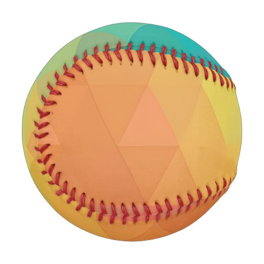 Farbiges Neon-Glas-Muster Baseball (Vorderseite Links)