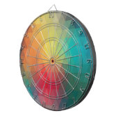 Farbiges Neon-Glas-Muster Dartscheibe (Vorderseite rechts)