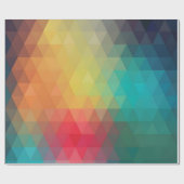 Farbiges Neon-Glas-Muster Geschenkpapier (Flach)