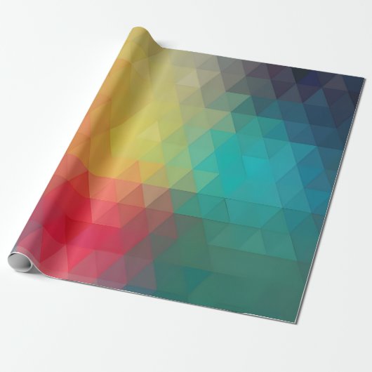 Farbiges Neon-Glas-Muster Geschenkpapier (Ungerollt)