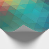 Farbiges Neon-Glas-Muster Geschenkpapier (Ecke)