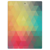 Farbiges Neon-Glas-Muster Klemmbrett (Rückseite)