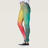 Farbiges Neon-Glas-Muster Leggings (Links)