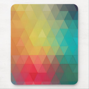 Farbiges Neon-Glas-Muster Mousepad