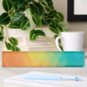 Farbiges Neon-Glas-Muster Namensplakette