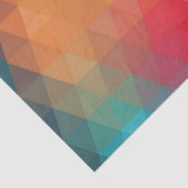 Farbiges Neon-Glas-Muster Seidenpapier (Detail)