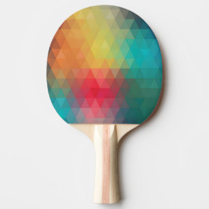 Farbiges Neon-Glas-Muster Tischtennis Schläger