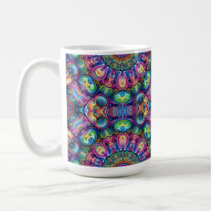 Farbiges Neondesign Kaffeetasse