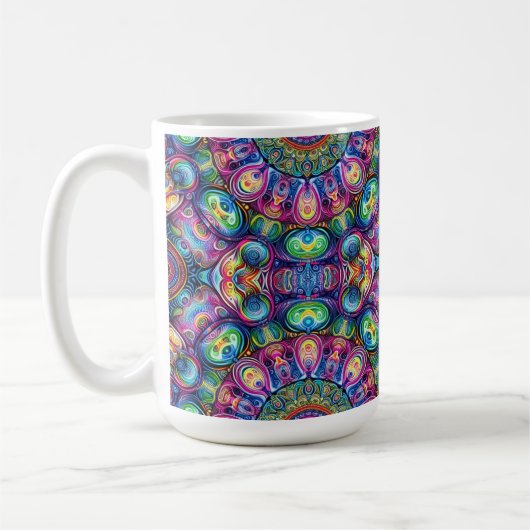 Farbiges Neondesign Kaffeetasse (Links)