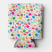 Farbiges Neondrogenmuster Dosenkühler (Vorderseite)