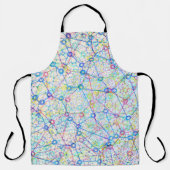 Farbiges Netzwerkdiagramm Schürze (Vorderseite)