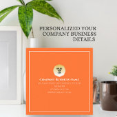 Farbiges Niedliches Blumenmuster Quadratische Visitenkarte