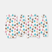 Farbiges Niedliches Cupcakes-Muster Geschenkschachtel (Ungefaltet)