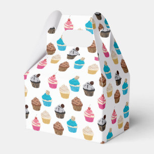 Farbiges Niedliches Cupcakes-Muster Geschenkschachtel