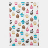 Farbiges Niedliches Cupcakes-Muster Geschirrtuch (Vertikal)