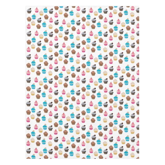 Farbiges Niedliches Cupcakes-Muster Tischdecke (Vorderseite)