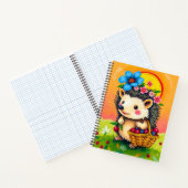 Farbiges Niedliches Porcupine-Notebook/ Niedlich O Notizblock (Innenseite)
