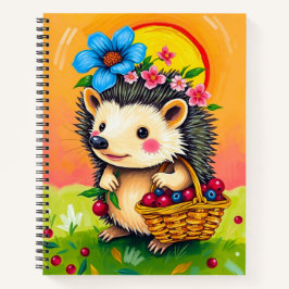 Farbiges Niedliches Porcupine-Notebook/ Niedlich O Notizblock