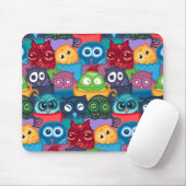 Farbiges niedliches Uhmuster Mousepad (Mit Mouse)