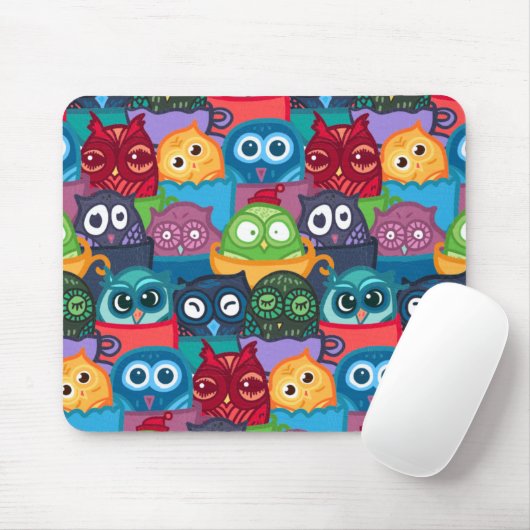 Farbiges niedliches Uhmuster Mousepad (Mit Mouse)