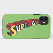 Farbiges Obergirl-Logo Case-Mate iPhone Hülle (Rückseite (Horizontal))