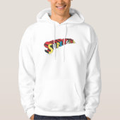 Farbiges Obergirl-Logo Hoodie (Vorderseite)