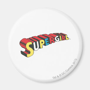 Farbiges Obergirl-Logo Magnet