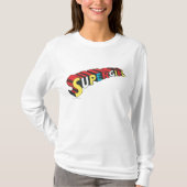 Farbiges Obergirl-Logo T-Shirt (Vorderseite)