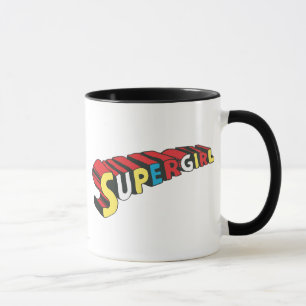 Farbiges Obergirl-Logo Tasse