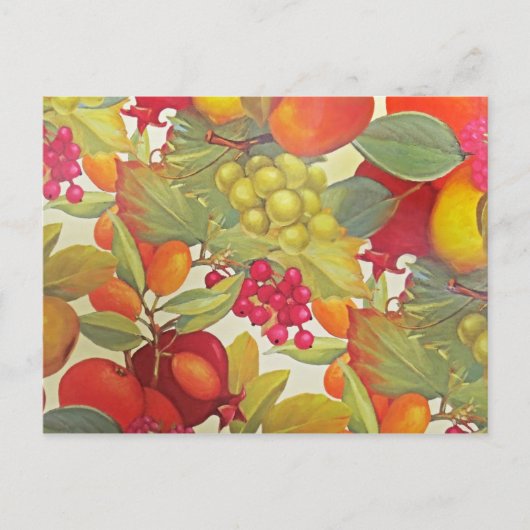 Farbiges Obst Postkarte (Vorderseite)