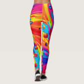 Farbiges Obst Vortex Leggings (Rückseite)