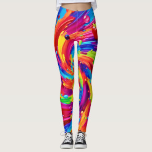 Farbiges Obst Vortex Leggings