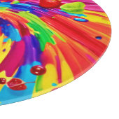 Farbiges Obst Vortex Schneidebrett (Ecke)