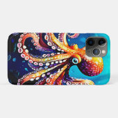 Farbiges Octopus View Design Case-Mate iPhone Hülle (Rückseite (Horizontal))