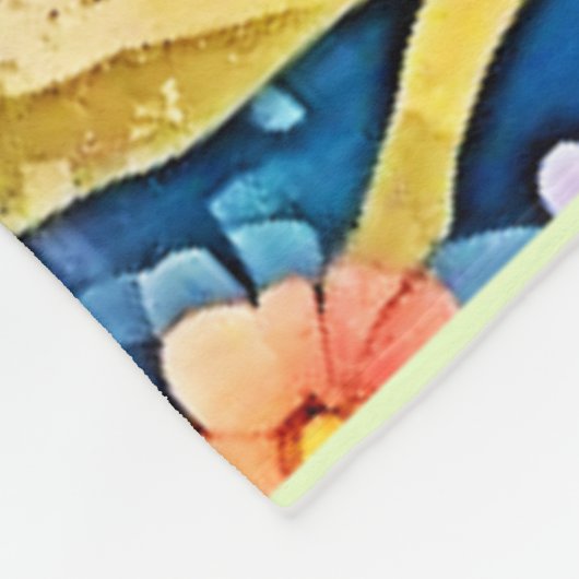 Farbiges Octopus View Design Fleecedecke (Ecke)