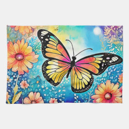 Farbiges Octopus View Design Geschirrtuch