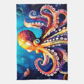 Farbiges Octopus View Design Geschirrtuch (Vertikal)