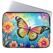 Farbiges Octopus View Design Laptopschutzhülle (Vorderseite)