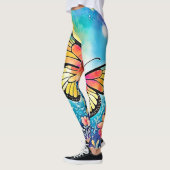 Farbiges Octopus View Design Leggings (Links)