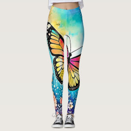 Farbiges Octopus View Design Leggings