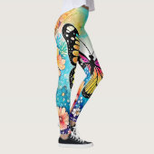 Farbiges Octopus View Design Leggings (Rechts)