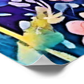 Farbiges Octopus View Design Poster (Ecke)