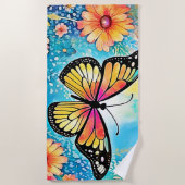 Farbiges Octopus View Design Strandtuch (Vorderseite)