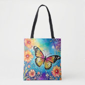 Farbiges Octopus View Design Tasche (Vorderseite)