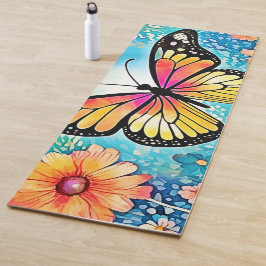 Farbiges Octopus View Design Yogamatte